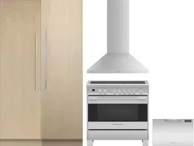 5 Piece Package Includes Refrigerator, Freezer, Range, Hood And Dishwasher